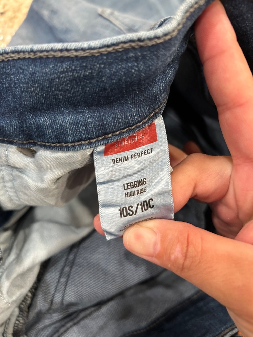 Express High Rise Denim Perfect Stretch + Jeans - Picture 5 of 5
